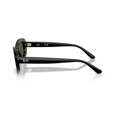 Ray-Ban RB 2221 90131 53 Kadın Oval Siyah Kemik Güneş Gözlüğü