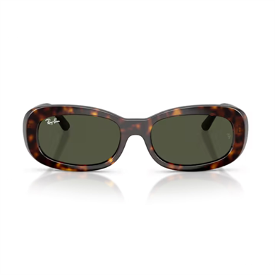 Ray-Ban RB 2221 90231 53 Kadın Oval Kırçıllı Kahverengi Kemik Güneş Gözlüğü