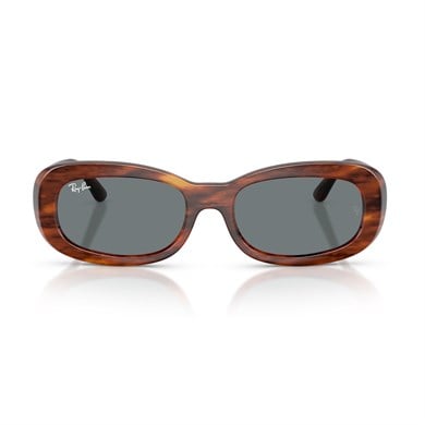 Ray-Ban RB 2221 95462 53 Kadın Oval Kırçıllı Kahverengi Kemik Güneş Gözlüğü