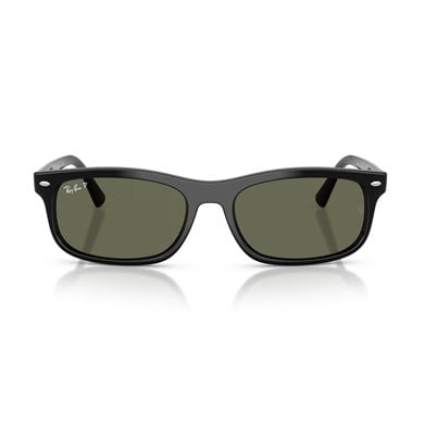 Ray-Ban RB 2224 90158 57 Unisex Polarize Dikdörtgen Siyah Kemik Güneş Gözlüğü