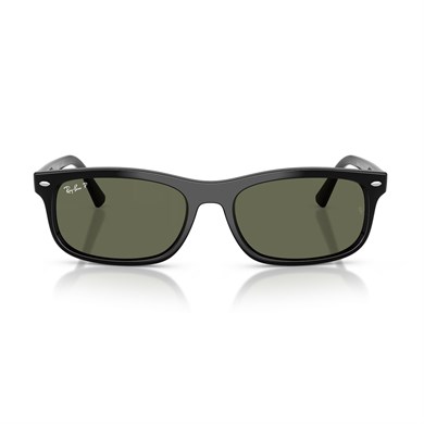 Ray-Ban RB 2224 90158 60 Unisex Polarize Dikdörtgen Siyah Kemik Güneş Gözlüğü