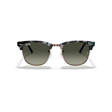 Ray-Ban RB 3016 125571 49 Clubmaster Unisex Kare Gri Yeşil Kombine Güneş Gözlüğü
