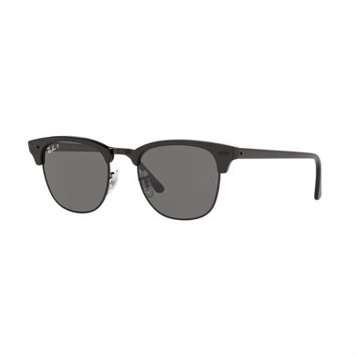 Ray-Ban RB 3016 130548 51 Clubmaster Unisex Polarize Siyah Kare Kemik Güneş Gözlüğü