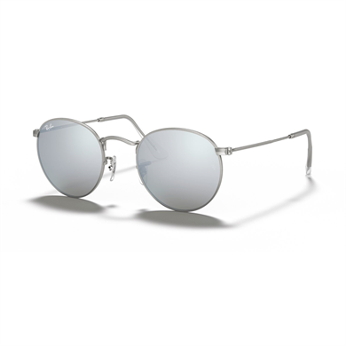 Ray-Ban RB 3447 01930 50 Unisex Yuvarlak Aynalı Gümüş Metal Güneş Gözlüğü