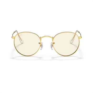Ray-Ban RB 3447 9196BL 50 Round Photochromic Unisex Oval Gold Metal Güneş Gözlüğü