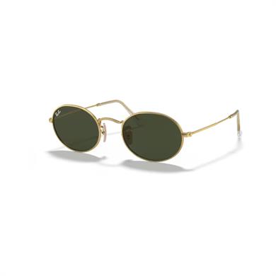 Ray-Ban RB 3547 00131 51 Unisex Oval Gold Metal Güneş Gözlüğü