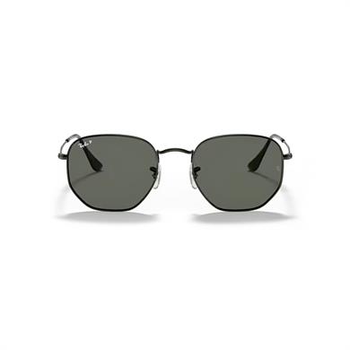 Ray-Ban RB 3548N 00258 51 Hexagonal Unisex Polarize Siyah Metal Güneş Gözlüğü