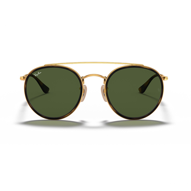 Ray-Ban RB 3647N 001 51 Unisex Yuvarlak Gold Metal Güneş Gözlüğü