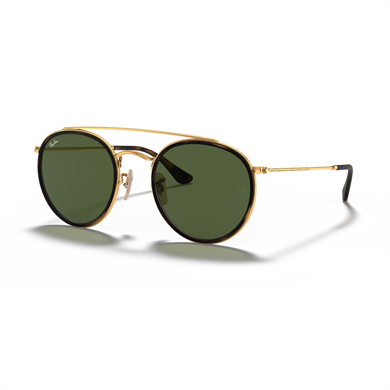 Ray-Ban RB 3647N 001 51 Unisex Yuvarlak Gold Metal Güneş Gözlüğü