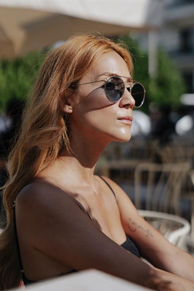 Ray-Ban RB 3647N 00102 51 Polarize Unisex Gold Metal Yuvarlak Güneş Gözlüğü