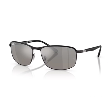 Ray-Ban RB 3671CH 1865J 60 Chromance Unisex Polarize Yastık Degrade Aynalı Siyah Metal Güneş Gözlüğü