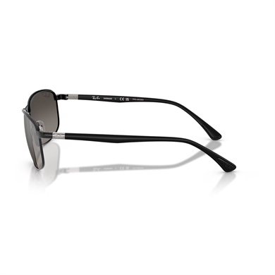 Ray-Ban RB 3671CH 1865J 60 Chromance Unisex Polarize Yastık Degrade Aynalı Siyah Metal Güneş Gözlüğü