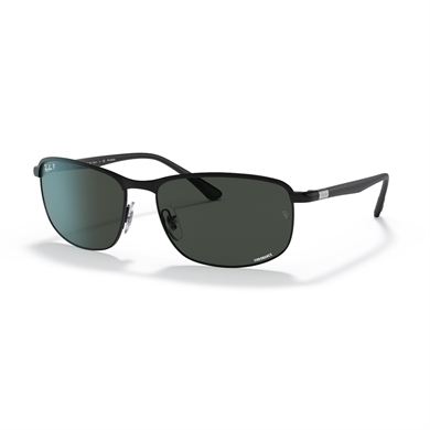 Ray-Ban RB 3671CH 186K8 60 Chromance Unisex Polarize Yastık Siyah Metal Güneş Gözlüğü