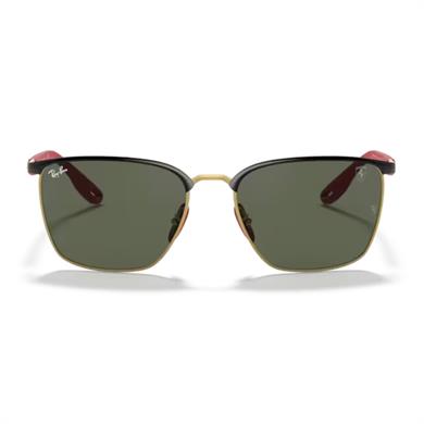 Ray-Ban RB 3673M F06171 56 Scuderia Ferrari Unisex Oval Siyah Metal Güneş Gözlüğü