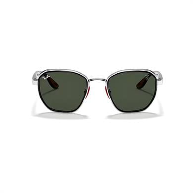 Ray-Ban RB 3674M F00771 51 Scuderia Ferrari Unisex Geometrik Gümüş Metal Güneş Gözlüğü