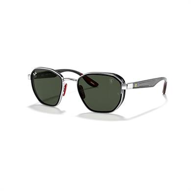 Ray-Ban RB 3674M F00771 51 Scuderia Ferrari Unisex Geometrik Gümüş Metal Güneş Gözlüğü