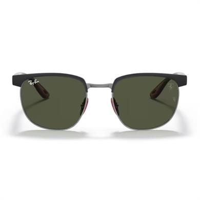 Ray-Ban RB 3698M F07331 53 Scuderia Ferrari Unisex Oval Siyah Metal Güneş Gözlüğü