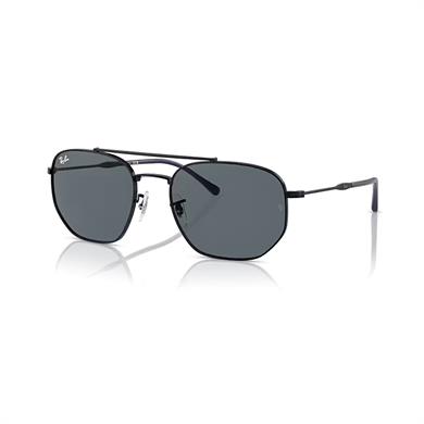 Ray-Ban RB 3707 9257R5 57 Uinisex Geometrik Siyah Metal Güneş Gözlüğü