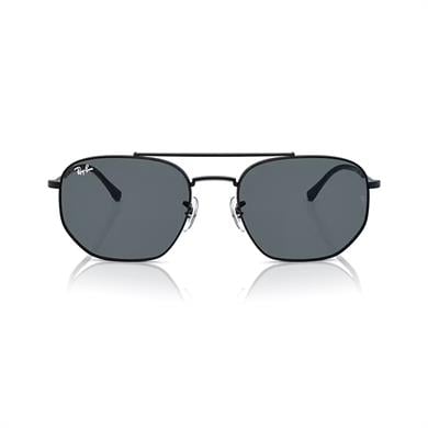 Ray-Ban RB 3707 9257R5 57 Uinisex Geometrik Siyah Metal Güneş Gözlüğü
