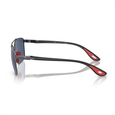 Ray-Ban RB 3715M F08580 58 Scuderia Ferrarii Erkek Oval Füme Metal Güneş Gözlüğü