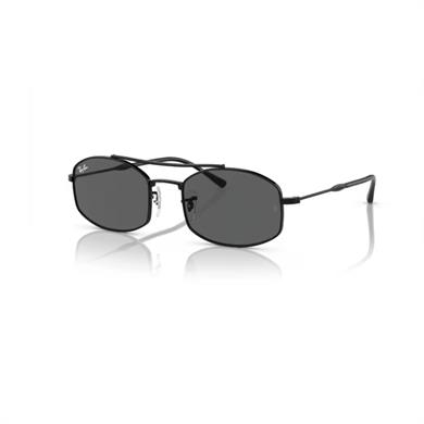 Ray-Ban RB 3719 002B1 54 Unisek Oval Siyah Metal Güneş Gözlüğü