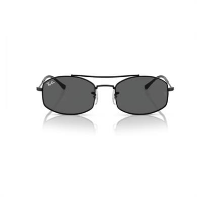 Ray-Ban RB 3719 002B1 54 Unisek Oval Siyah Metal Güneş Gözlüğü