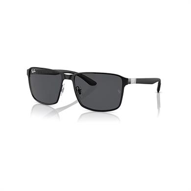 Ray-Ban RB 3721 18687 59 Unisex Kare Siyah Metal Güneş Gözlüğü