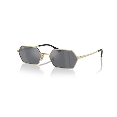 Ray-Ban RB 3728 92136V 55 Unisex Geometrik Gold Metal Güneş Gözlüğü