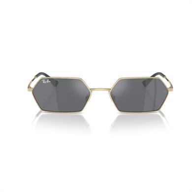 Ray-Ban RB 3728 92136V 58 Unisex Geometrik Gold Metal Güneş Gözlüğü