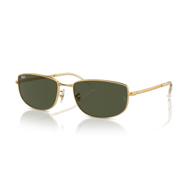Ray-Ban RB 3732 00131 56 Unisex Dikdörtgen Gold Metal Güneş Gözlüğü