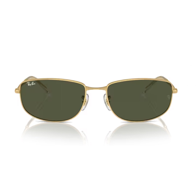 Ray-Ban RB 3732 00131 56 Unisex Dikdörtgen Gold Metal Güneş Gözlüğü