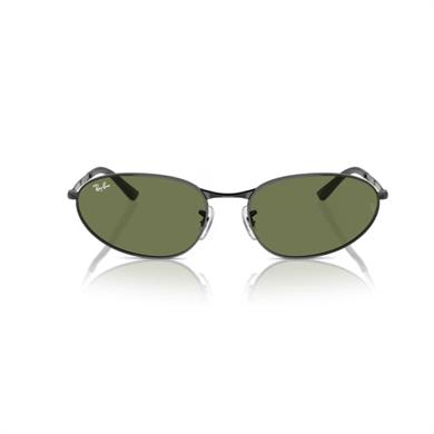 Ray-Ban RB 3734 002B1 59 Unisex Geometrik Siyah Metal Güneş Gözlüğü