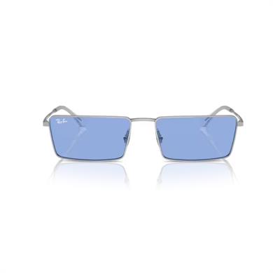 Ray-Ban RB 3741 00380 56 Unisex Dikdörtgen Gri Metal Güneş Gözlüğü
