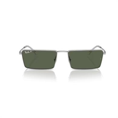 Ray-Ban RB 3741 0039A 59 Unisex Dikdörtgen Gri Metal Güneş Gözlüğü