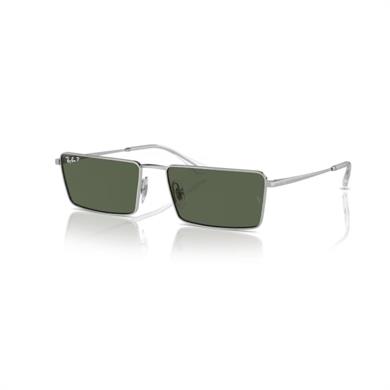 Ray-Ban RB 3741 0039A 59 Unisex Dikdörtgen Gri Metal Güneş Gözlüğü