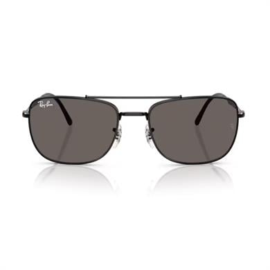 Ray-Ban RB 3755 002 B1 59 Unisex Pilot Siyah Metal Güneş Gözlüğü