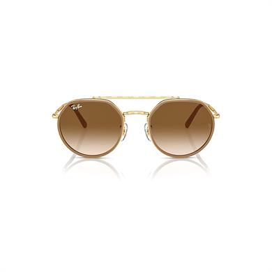 Ray-Ban RB 3765 00151 53 Unisex Geometrik Gold Metal Güneş Gözlüğü