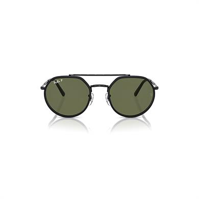 Ray-Ban RB 3765 00258 53 Polarize Unisex Geometrik Siyah Metal Güneş Gözlüğü