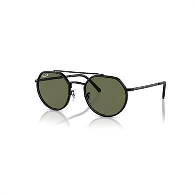 Ray-Ban RB 3765 00258 53 Polarize Unisex Geometrik Siyah Metal Güneş Gözlüğü