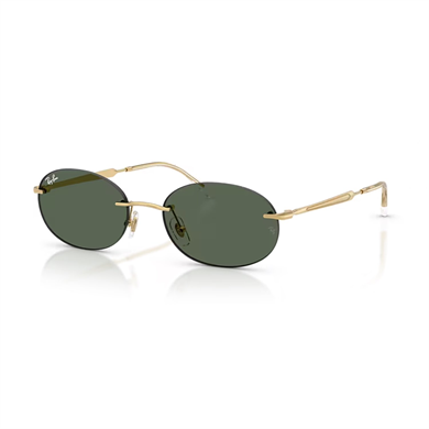 Ray-Ban RB 3767 00171 54 Unisex Oval Gold Metal Güneş Gözlüğü