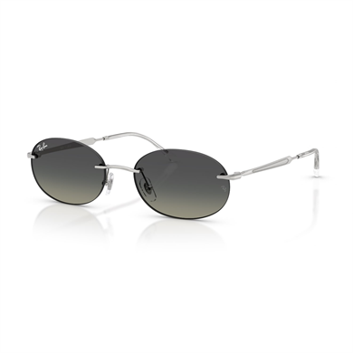 Ray-Ban RB 3767 00311 54 Unisex Oval Degrade Gümüş Metal Güneş Gözlüğü