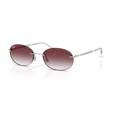 Ray-Ban RB 3767 0038H 54 Unisex Oval Degrade Gümüş Metal Güneş Gözlüğü