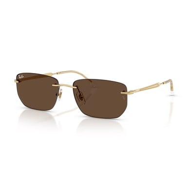 Ray-Ban RB 3768 00173 56 Unisex Geometrik Gold Metal Güneş Gözlüğü