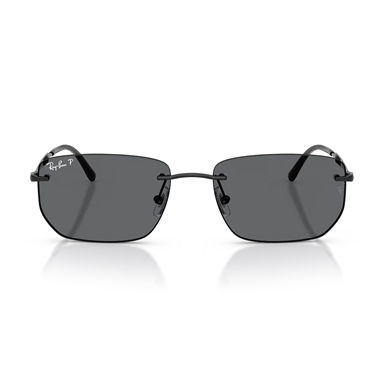 Ray-Ban RB 3768 00281 56 Unisex Polarize Geometrik Siyah Metal Güneş Gözlüğü