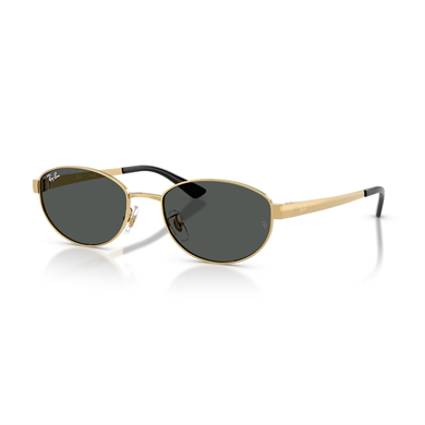 Ray-Ban RB 3774D 00187 55 Unisex Oval Gold Metal Güneş Gözlüğü