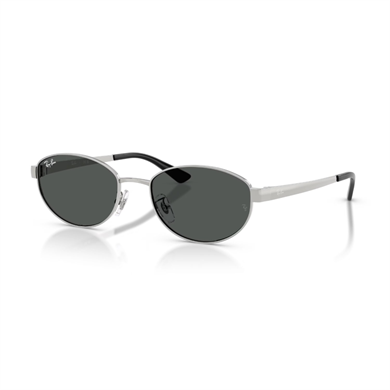 Ray-Ban RB 3774D 00387 55 Unisex Oval Gümüş Metal Güneş Gözlüğü