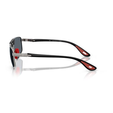 Ray-Ban RB 3776M F001R5 58 Scuderia Ferrari Unisex Geometrik Gri Metal Güneş Gözlüğü