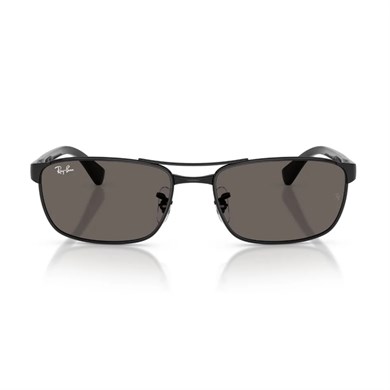Ray-Ban RB 3778 002B1 60 Unisex Geometrik Siyah Metal Güneş Gözlüğü