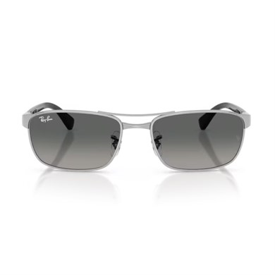 Ray-Ban RB 3778 00371 57 Unisex Geometrik Gümüş Metal Güneş Gözlüğü