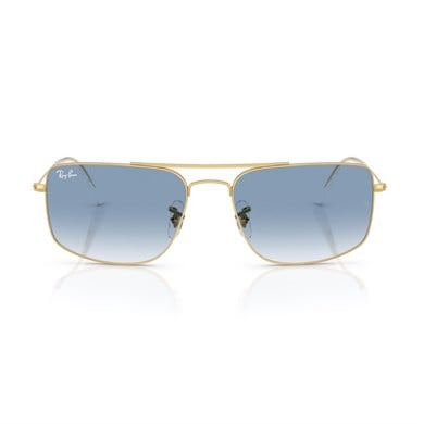 Ray-Ban RB 3779 0013F 56 Explorer 3 Unisex Kare Gold Metal Güneş Gözlüğü